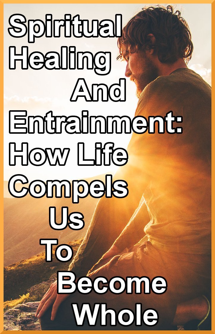 man kneeling spiritual healing and entrainment