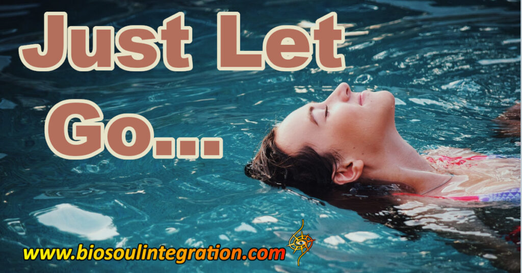 woman floating on her back in a pool