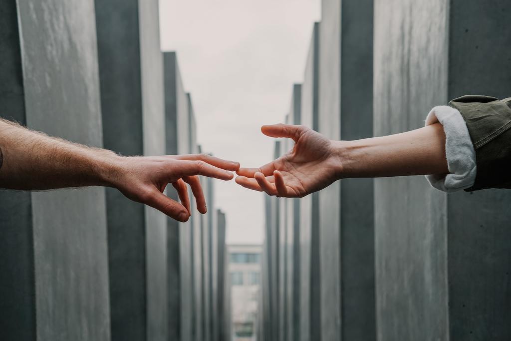 holistic healing hands touching