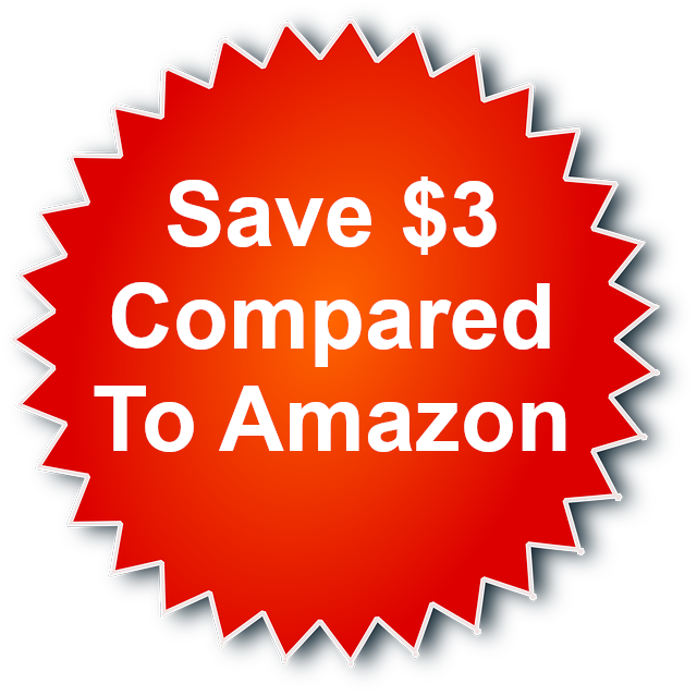 save $3 by buying my book here compared to amazon