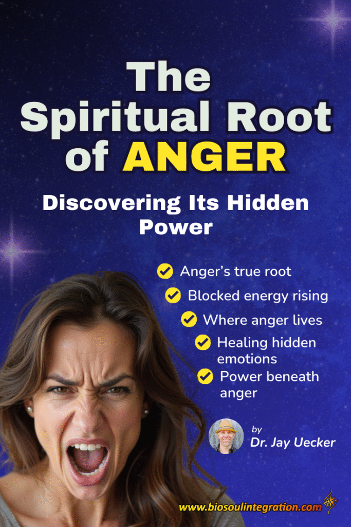Infographic showing the spiritual root of anger