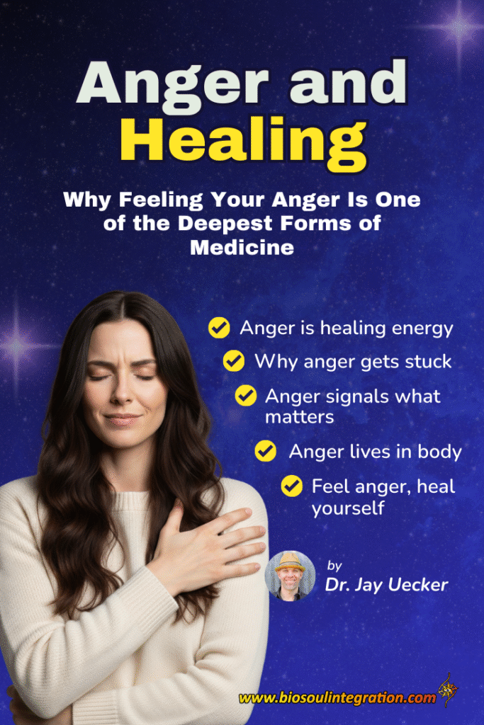 Infographic explaining anger and healing