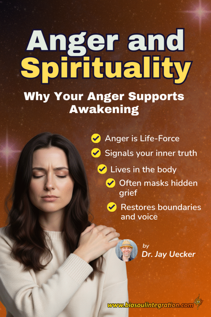 Infographic showing anger and spirituality